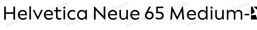 Helvetica Neue 65 Medium字体转换